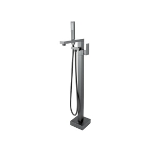 Freestanding Bath Mixer Freestanding Bath Mixer With Handheld Shower Gun Metal  - BU0117.BS