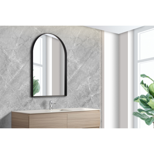 Aura Framed Mirror - Olivia Framed Arch Mirror - KAR6090F-MB - Image 4
