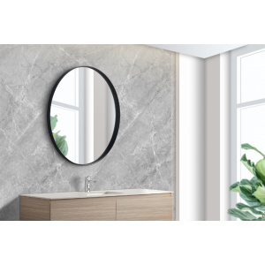 Luna Framed Mirror - Olivia Framed Round Mirror - KR700F-MB