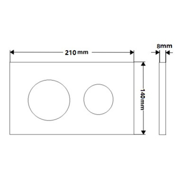 In-Wall Toilet Suit - Push Buttons - G30050071 - Image 2