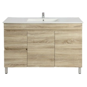 Freestanding  Berge PVC Filmed Color Vanity  White 1190L*450D*830H (mm) - B124LL-WO