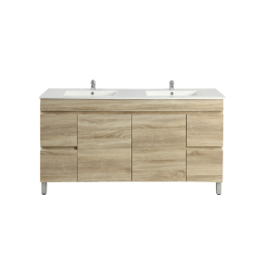 Freestanding  Berge PVC Filmed Color Vanity  White 1490L*450D*830H (mm) - B154L-WO