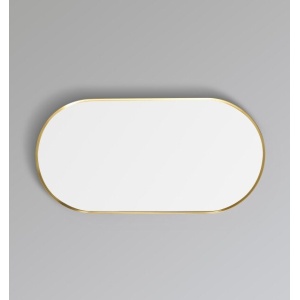 Olivia Framed Mirror Oliva Oval Yellow Gold Frame Mirror 600*1000*35mm - KOV60100F-BG