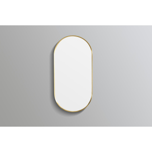 Olivia Framed Mirror Oliva Oval Yellow Gold Frame Mirror 450*900*35mm - KOV4590F-BG