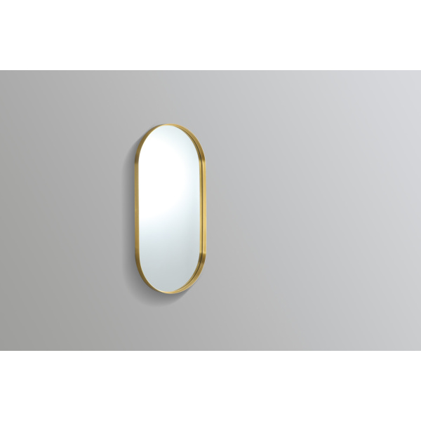 Olivia Framed Mirror Oliva Oval Yellow Gold Frame Mirror 450*900*35mm - KOV4590F-BG - Image 2