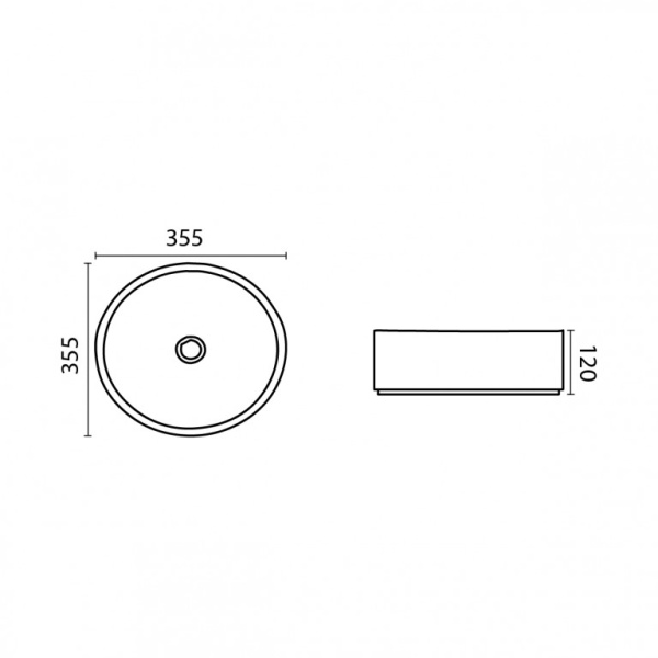 Luna - Fine Ceramic Basin - PA3535MP - Image 3