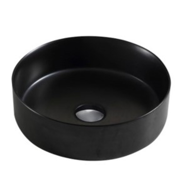 Luna - Matte Black Fine Ceramic Basin - PA3535MB - Image 2
