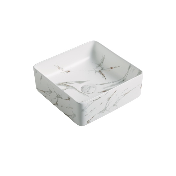 Carrara - Matte White Carrara Fine Ceramic Basin - PA3737CRA