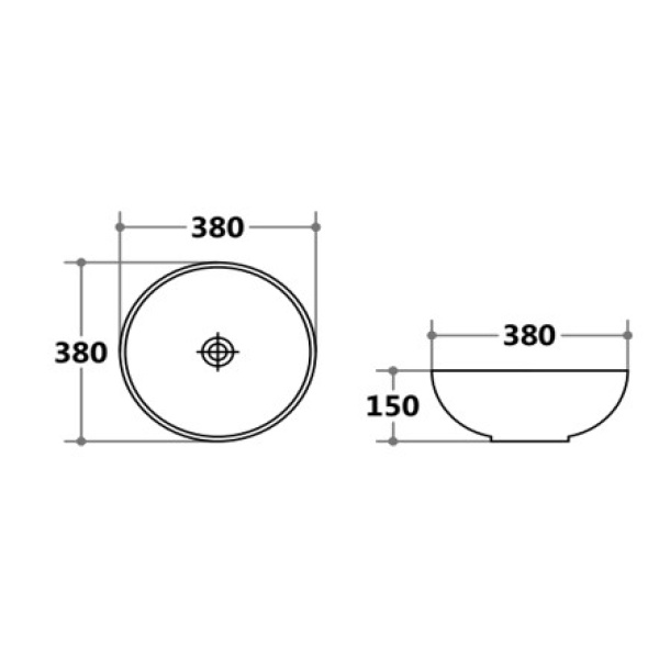 Ronda - Gloss White Above Counter - PA3838 - Image 2