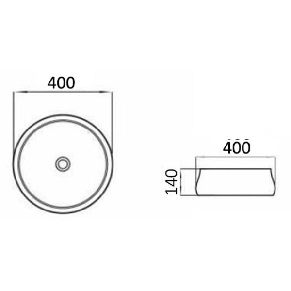 Carrara - Matte White Carrara Fine Ceramic Basin - PA4014CRA - Image 3