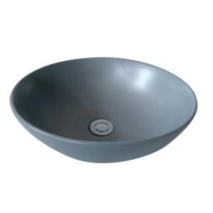 Ronda - Matte Grey Fine Ceramic Basin - PA4040MG