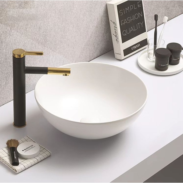 Ronda - Matte White Fine Ceramic Basin - PA4040MW