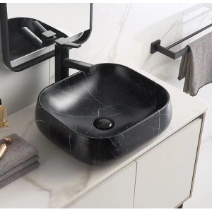 Carrara - Matt Black Marble Fine Ceramic - PA4540MBM