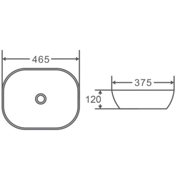 Qubix - Ultra Slim Gloss White Fine Ceramic - PA4637 - Image 2