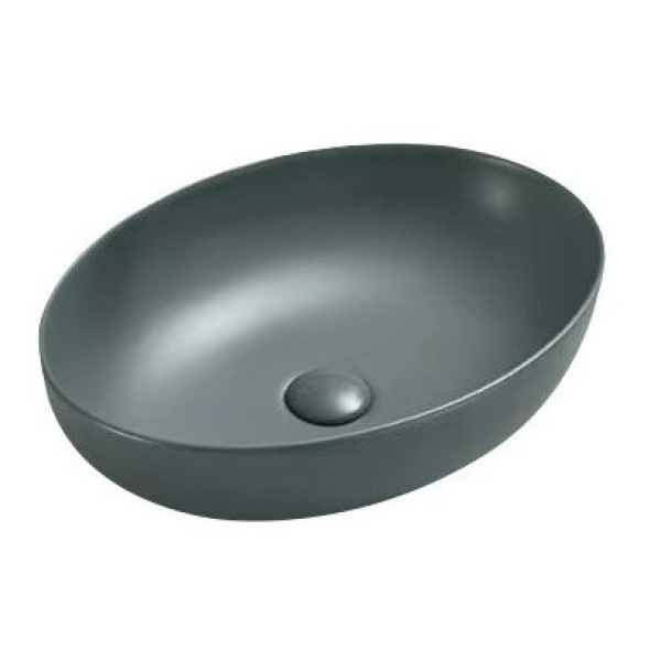 Oria - Dark Matte Grey Fine Ceramic Basin - PA5239GMG