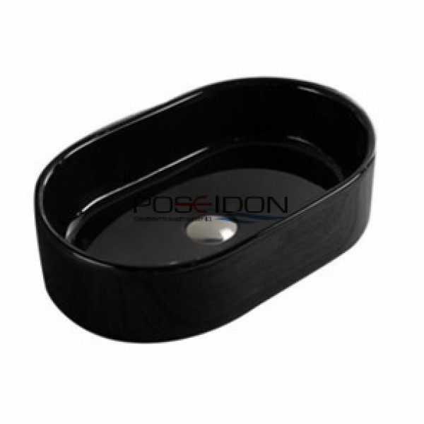 Olivia - Gloss Black Above Counter Art Basin - PA5535B - Image 2