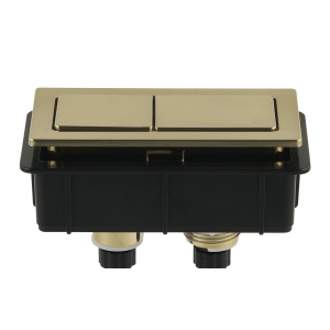 Square Press Button Yellow Gold - PB-SYG
