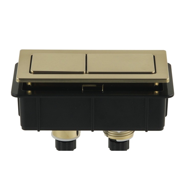 Square Press Button Yellow Gold - PB-SYG