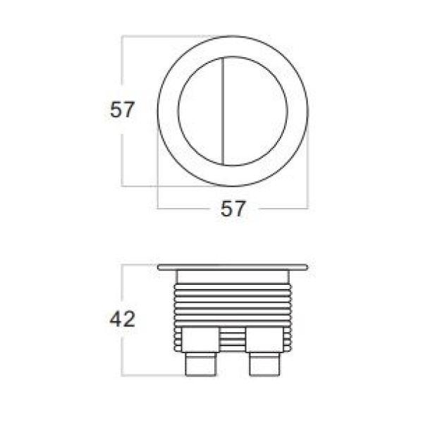 Round Press Button Yellow Gold - PB-RYG - Image 3