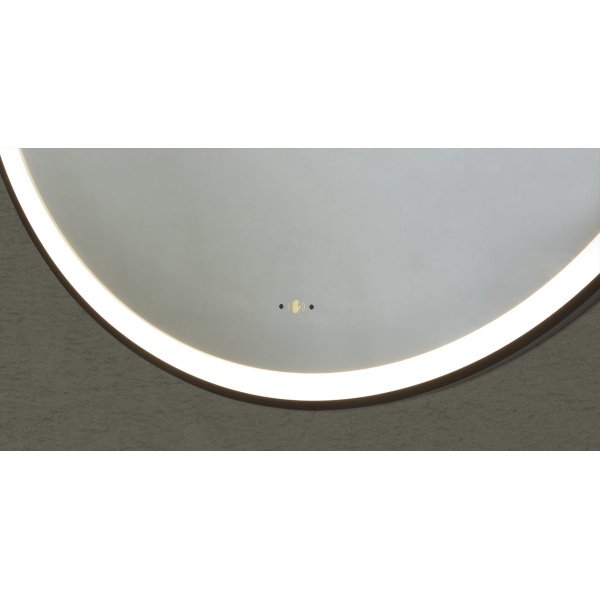 Luna Iron Framed LED Mirror - LFM900R-MB - Image 4