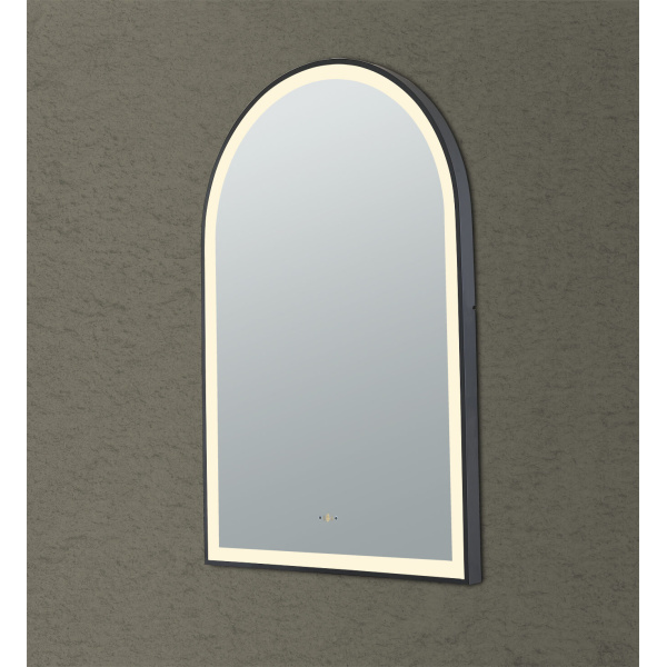 Aura Iron Framed LED Mirror - LFMAR6090-MB