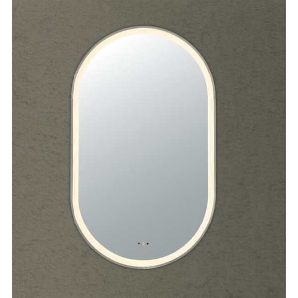Olivia Iron Framed LED Mirror - LFMOV60100-BN - Image 2