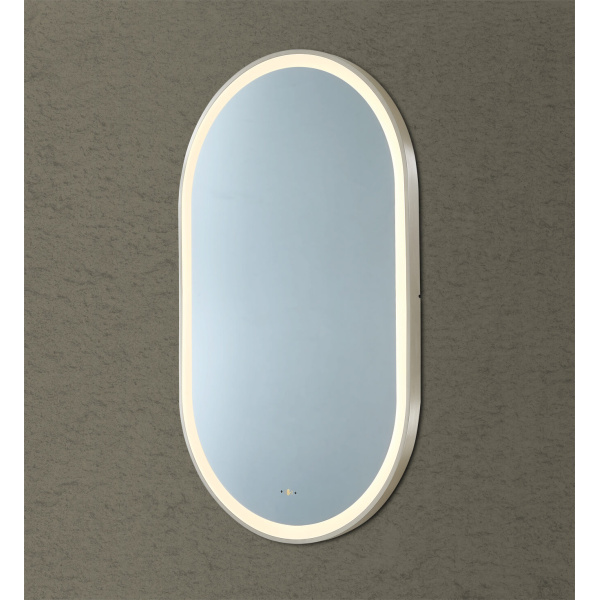Olivia Iron Framed LED Mirror - LFMOV4590-GM