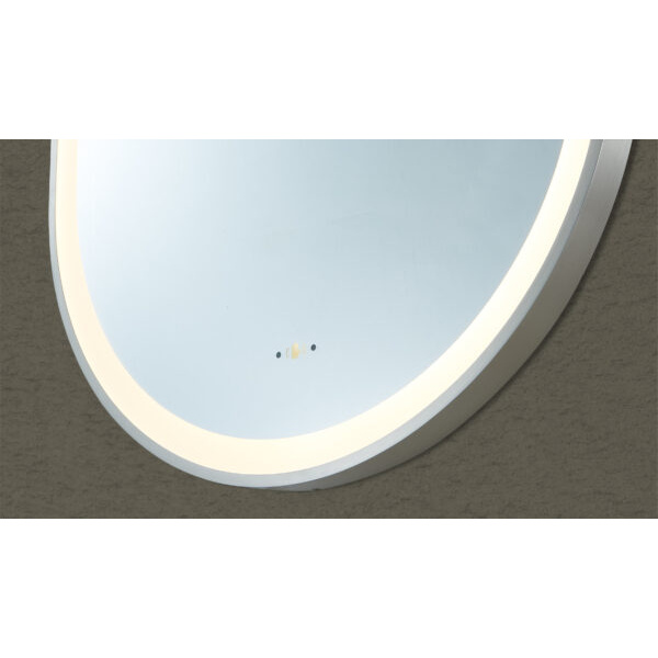 Olivia Iron Framed LED Mirror - LFMOV60100-BN - Image 4