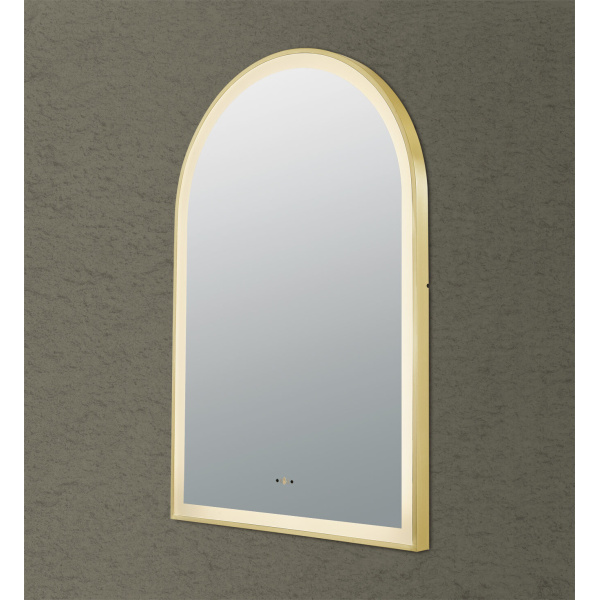 Aura Iron Framed LED Mirror - LFMAR6090-BG