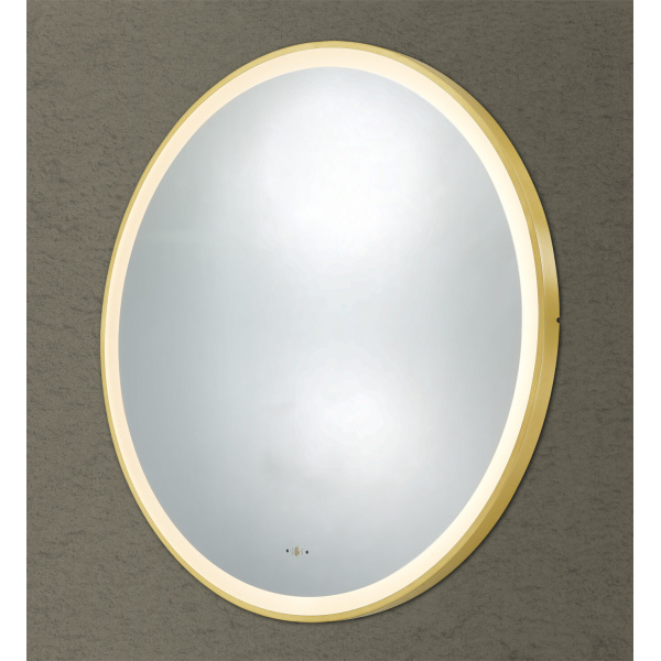 Luna Iron Framed LED Mirror - LFM800R-BG