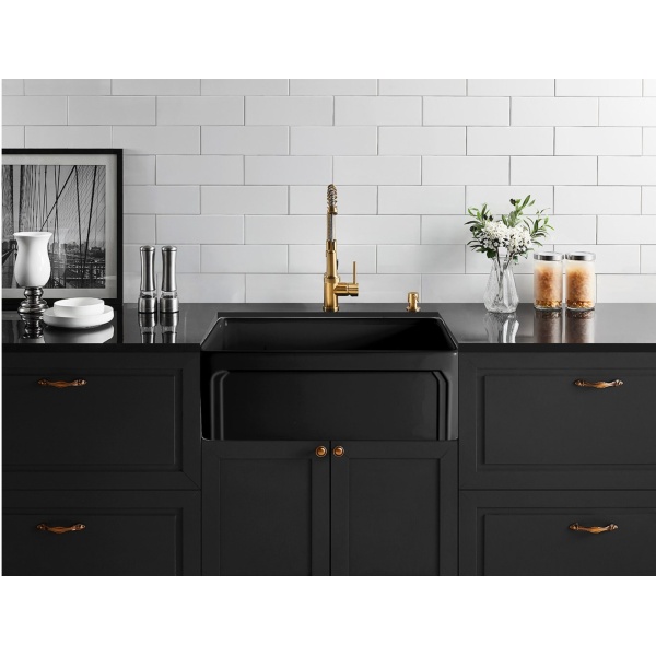 Kensington Fireclay Farmhouse Sink - FCS758MB