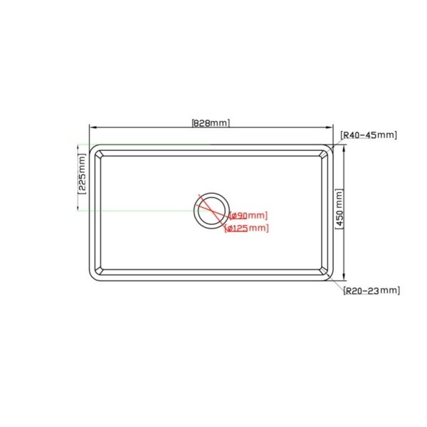 Greenwich Fireclay Farmhouse Sink - FCS828GW - Image 3
