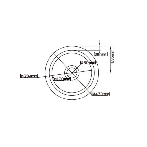 Camden Fireclay Sink - FCSR470GW - Image 4