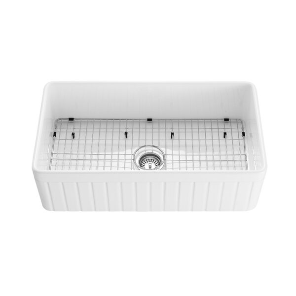 Greenwich Fireclay Farmhouse Sink - FCS828GW - Image 2