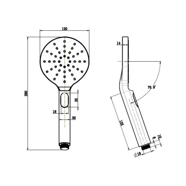 Paddle Hand Shower - Image 2
