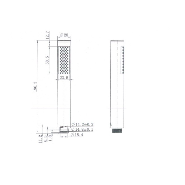 Round Microphone Hand Shower - Image 2