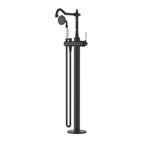 Bordeaux Freestanding Bath Mixer with Hand Shower - Image 3