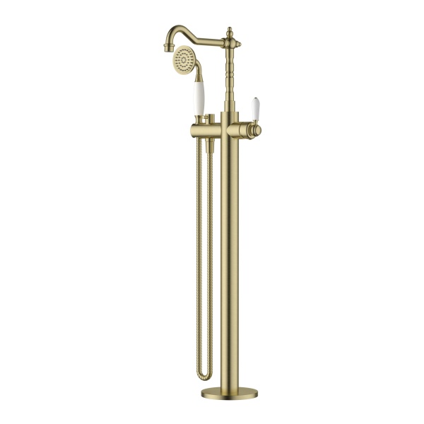 Bordeaux Freestanding Bath Mixer with Hand Shower - Image 5