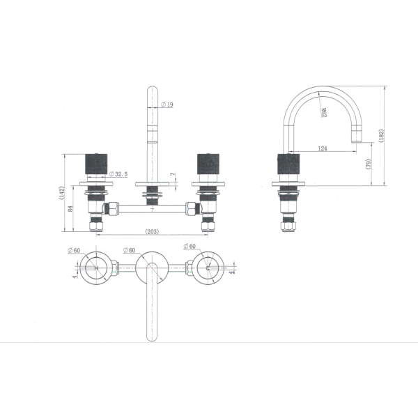Cadence Basin Set 1/4 Turn - Image 2