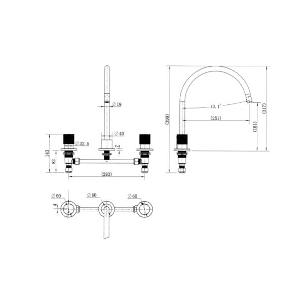 Cadence 1/4 Turn Kitchen Set - Image 2