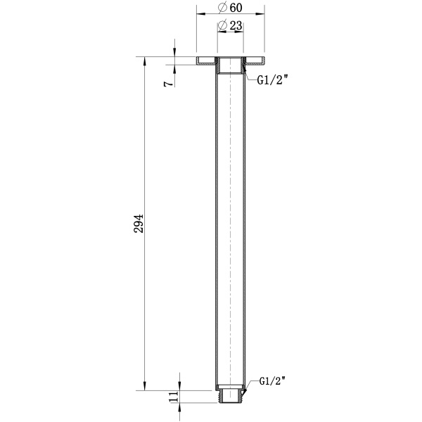 Round Ceiling Shower Arm - Image 2