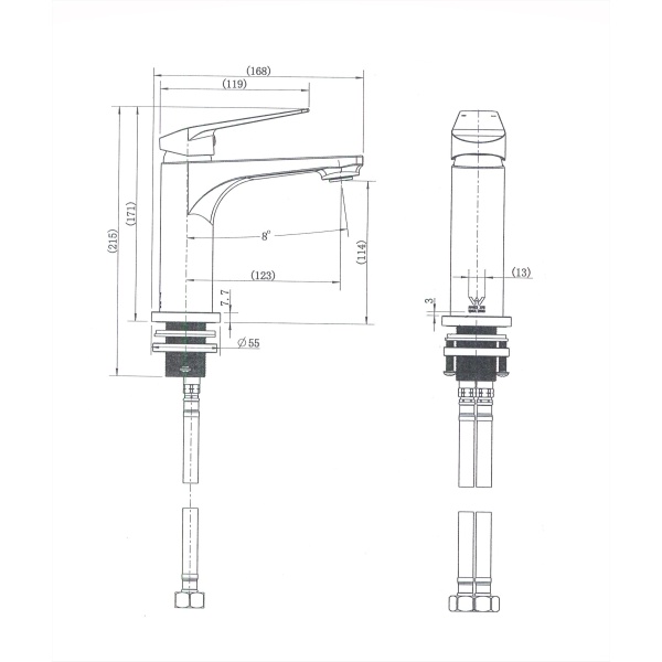 Cascade Basin Mixer - Image 2