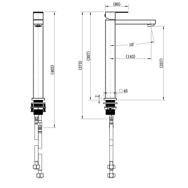 Chao Mini High Rise Basin Mixer - Image 2