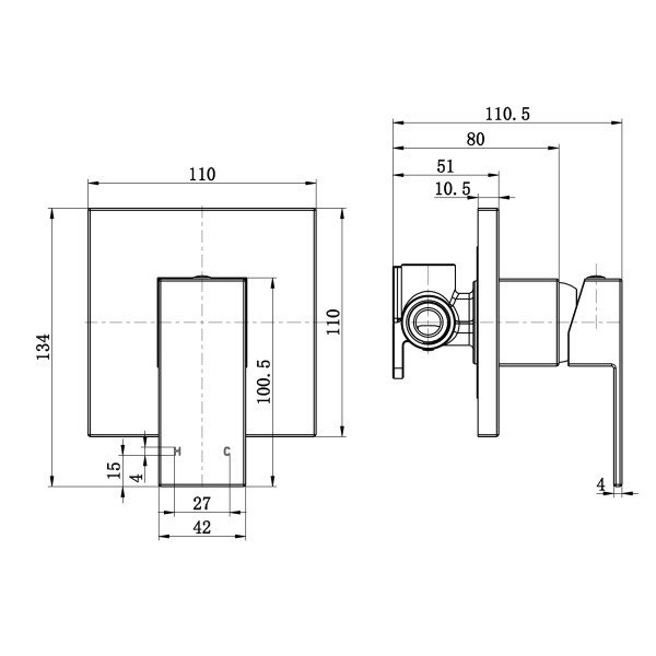 Chao Mini Shower Mixer - Image 2