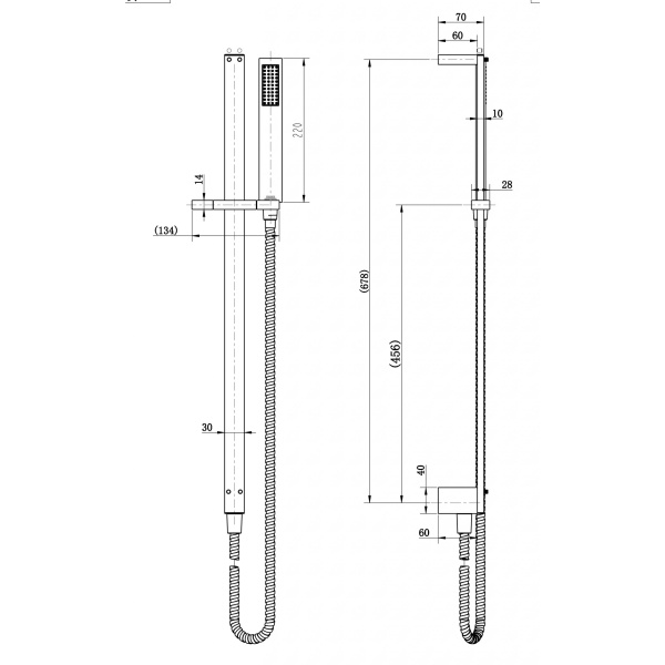 Chao Mini Shower On Rail - Image 2