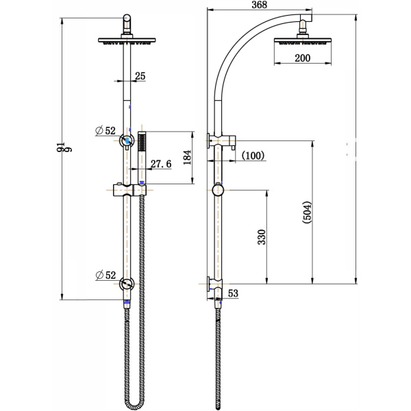 Dubbo Shower Column Set - Image 2