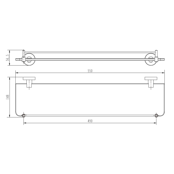 Eva Glass Shelf - Image 2