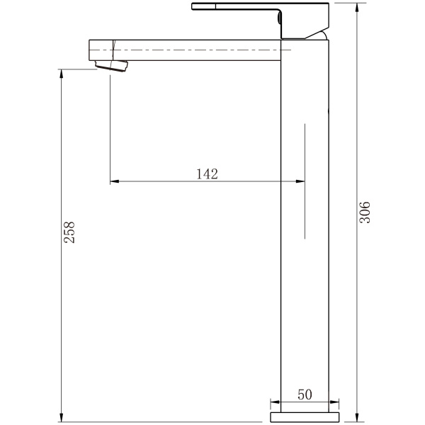 Eva Mini High Rise Basin Mixer - Image 2