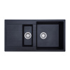 Ria One & Quarter Bowl Granite Sink with Drainer 30L+8L