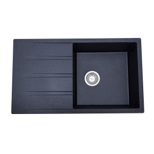 Dello Single Bowl Granite Sink with Drainer 30L